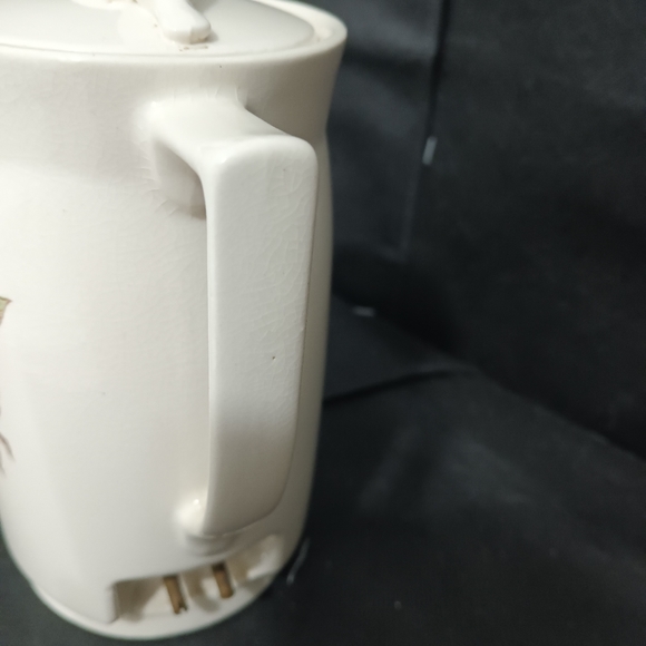 HOT POT Japanese Electric tea /coffee kettle VINTAGE WHISTLE Bird Hand Painted - Picture 5 of 13